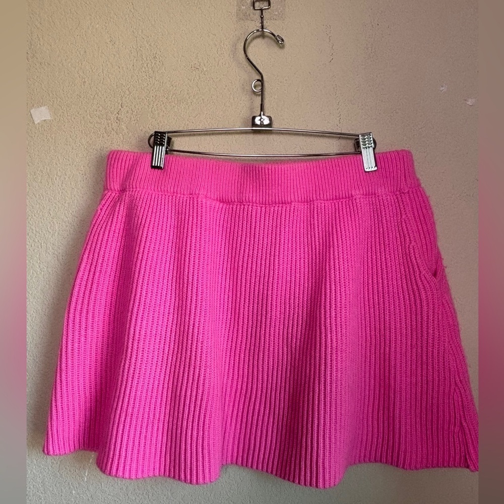 Queen of Sparkles American Flag Bubblegum Pink Sleeveless Sweater Skirt SET 🇺🇸 L - Picture 12 of 13